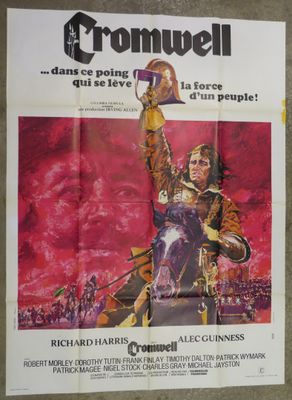 movie poster of a man holding a trophy in front of a crowd