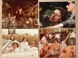 plusieurs photos d'une femme dans une voiture et d'un homme dans une voiture