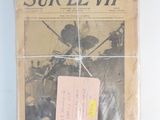 a newspaper with a picture of a soldier on it