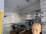 a mannequin head in the corner of a room