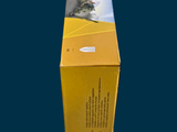 a yellow box that has a picture of a bird on it