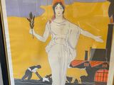 an image of a poster of a woman holding a bird in her hand