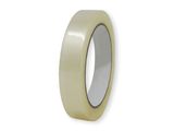 a roll of clear tape on a white background