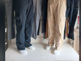 a picture of a display of clothing on a shelf