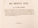 an old book with a black and white title on it
