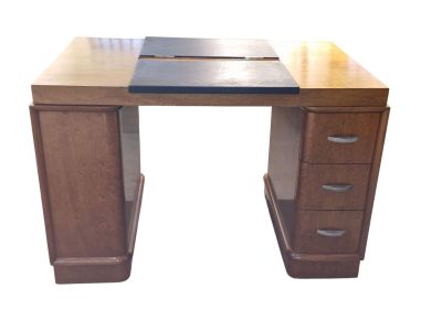 Maurice RINCK (1892-1969), bureau double face en placage d'a… - Photo 1