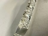 a close up of a tie on a mannequin mannequin