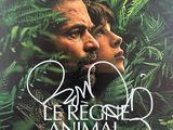 une affiche de film représentant un homme et une femme dans une forêt