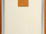 an image of a painting with a piece of paper hanging on the wall