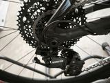 a close up of a bike with a chain attached to it