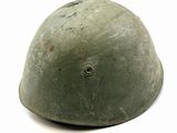 a helmet with a hole in the middle of it