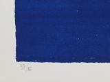 an image of a painting of a blue square on a white background