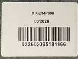 a barcode on the back of a cell phone