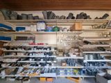 many shelves with various tools on them in a store