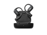 a pair of wireless earphones sitting on top of a charging dock