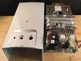 a picture of a water heater that is sitting on a table