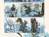 une image représentant une page de bande dessinée sur laquelle figure un homme à cheval