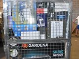 a large metal cage with a bunch of items in it