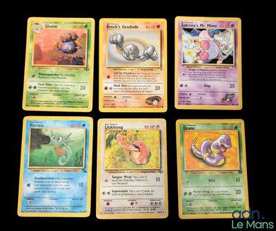 Lot de 6 cartes Pokémon - Plusieurs séries du bloc Wizards :…