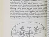 an open book with a drawing of a plane on it