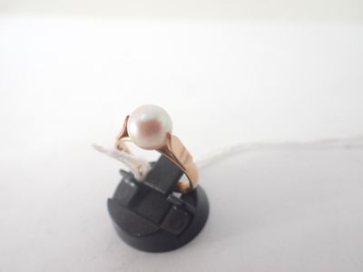 Bague en or et perle, poids 3,7g tel, TDD 45 - Photo 1