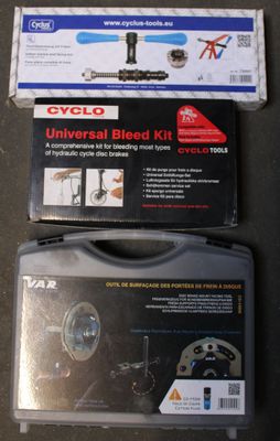 two boxes of universal bleed kit on a table