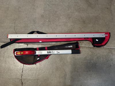 2 cannes de mesure télescopiques : TELEFIX 3m et sans marque…