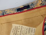 a close up of a jacket with a label on it