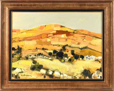 Michel JOUENNE (1933-2021) "Paysage de campagne près d'Avila…