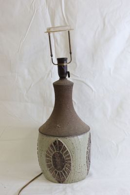 Chris HASLEV pour JETI CERAMICS Grande lampe de table rustiq…