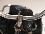 a close up of a handlebar on a bike