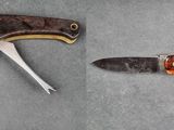 deux types de couteaux différents sur la table