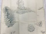 an old map of new zealand and the surrounding islands of new zealand
