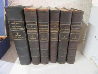 Important Lot DE Livres Relies Les Pandectes Chronologi…