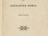 an old book with a black and white title on it