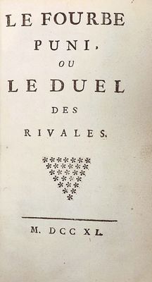 an old book with a black and white image of the title of a novel