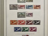an open book with a bunch of different stamps on it