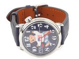 a wrist watch with a teddy bear on it