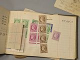 a book that has a lot of stamps on it