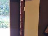 a lamp that is sitting on a table in a living room