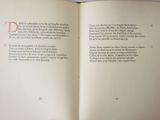 an open book with a picture of a dog on it