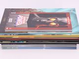 a stack of comics sitting on top of each other