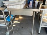 a table with a bunch of papers on top of it