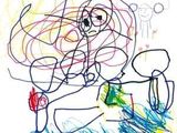 dessin d'un enfant représentant un chien et une borne d'incendie