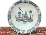 a plate that has a picture of a train on it