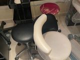 a chair that is sitting in front of a desk