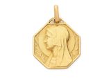 l'image d'une médaille d'or sur laquelle figure le visage d'une femme