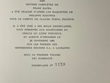 an open book with a black and white title on it