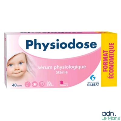 Physodose, sérum physiologique stérile, 40 ml