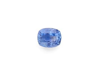 un saphir bleu sur fond blanc